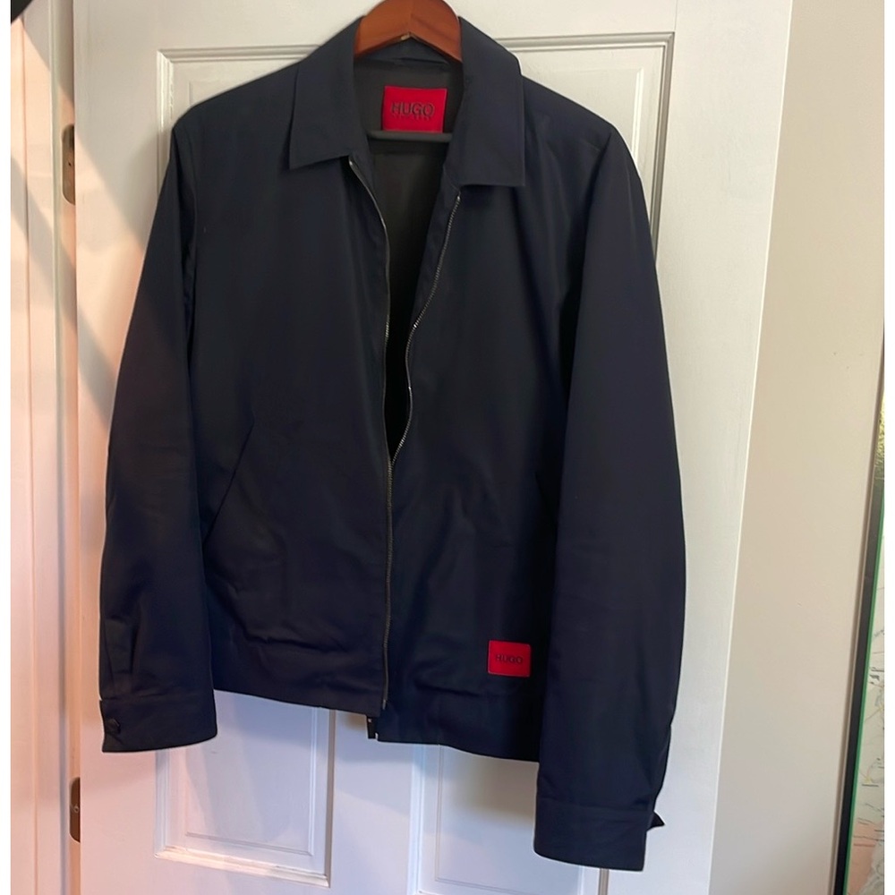 HUGO Navy Jacket with Red Label